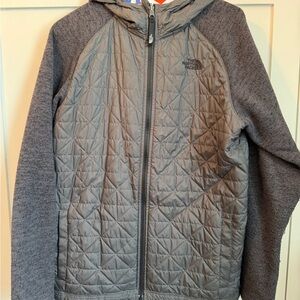 The North Face Kids Charcoal Quilted Jacket